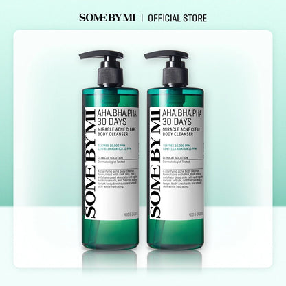SBM Body Acne Clear Away AHA-BHA-PHA 30 Days Miracle Acne Clear Body Cleanser 400g