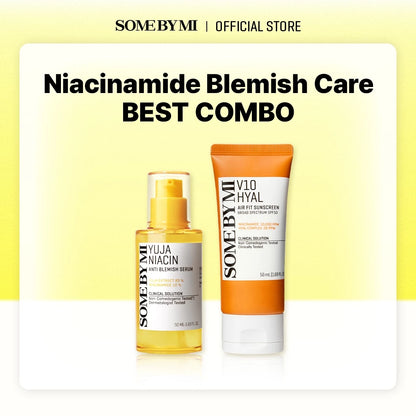 SBM Niacinamide Blemish Care Set (Air Fit Sunscreen 50ml + Yuja Serum 50ml)