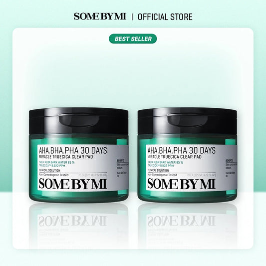 SBM [Bundle of 2] AHA-BHA-PHA 30days Truecica Clear Pad (Toner) 70ea (125ml)