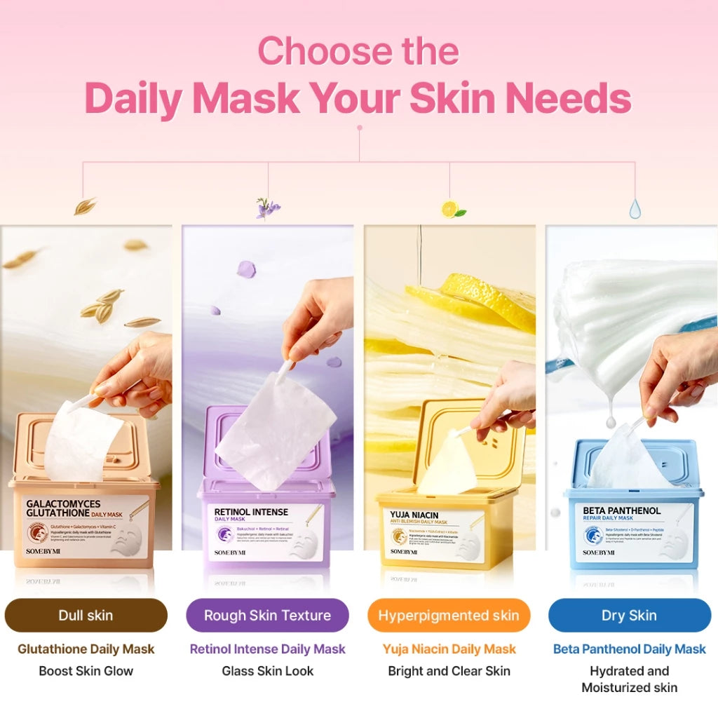 SBM Daily Mask 30ea (Retinol daily mask + Glutathione daily mask)