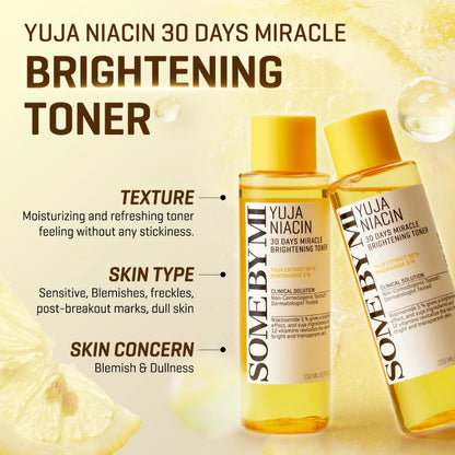 SBM Yuja Niacin 30 Days Blemish Care Serum 50ml+ Toner 150ml