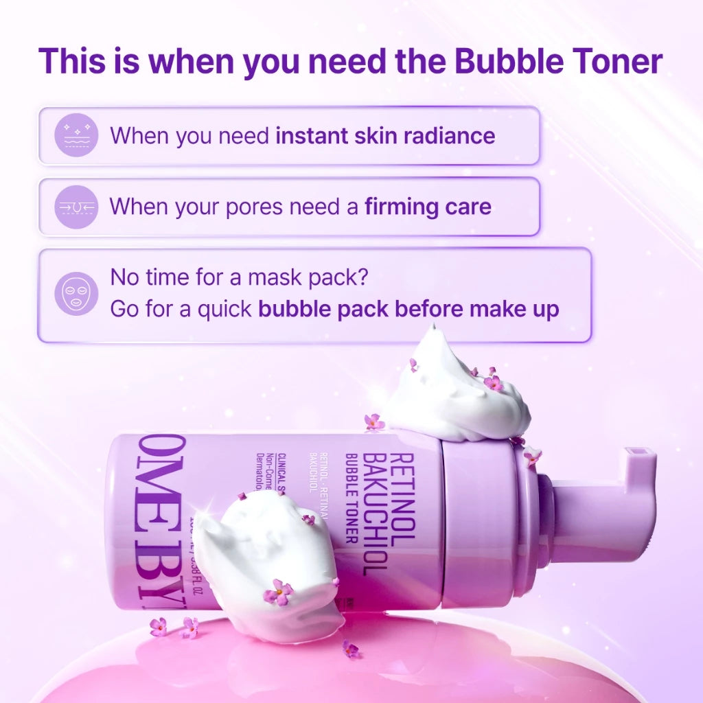 SBM Retinol Glass Skin 2 Step Set (Retinol Bakuchiol Bubble Toner100ml+Retinol Bakuchiol Dual Cream 50ml)