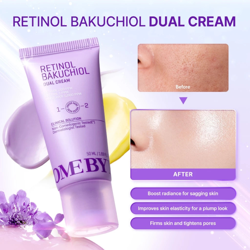 SBM Retinol Glass Skin 2 Step Set (Retinol Bakuchiol Dual Cream 50ml+Retinol Daily Mask 30ea)