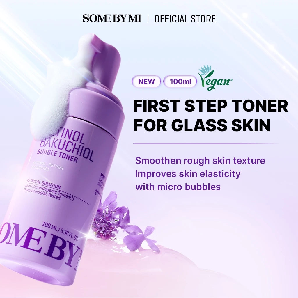 SBM Retinol Glass Skin 2 Step Set (Retinol Bakuchiol Bubble Toner100ml+Retinol Daily Mask 30ea)