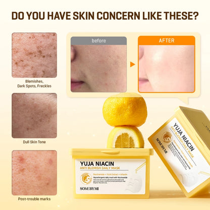 SBM Yuja Niacinamide 3 Step Set (Daily Mask+Toner 150ml+Serum 50ml)