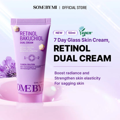 SBM Retinol Glass Skin 2 Step Set (Retinol Bakuchiol Dual Cream 50ml+Retinol Daily Mask 30ea)