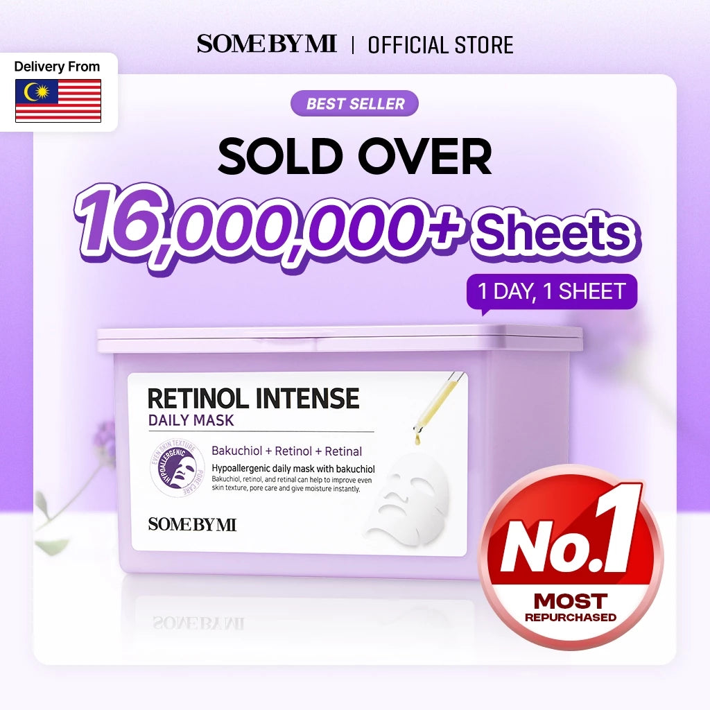 SBM Retinol Glass Skin 2 Step Set (Retinol Bakuchiol Dual Cream 50ml+Retinol Daily Mask 30ea)