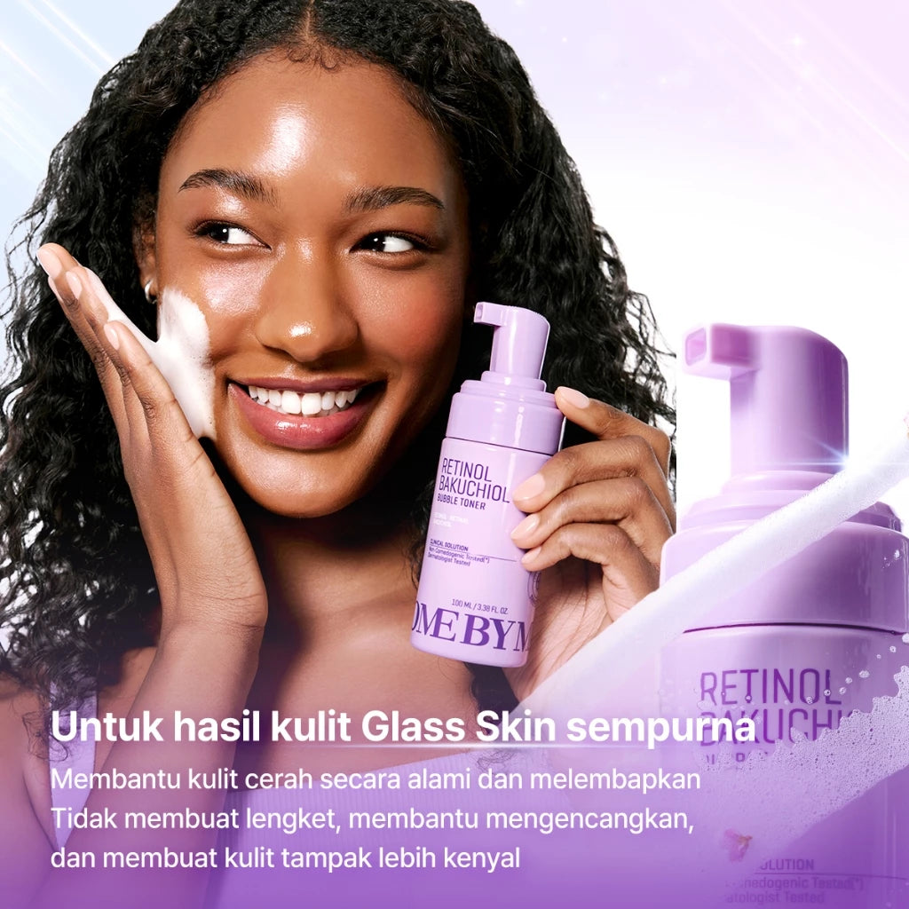 SBM Retinol Glass Skin 2 Step Set (Retinol Bakuchiol Bubble Toner100ml+Retinol Bakuchiol Dual Cream 50ml)