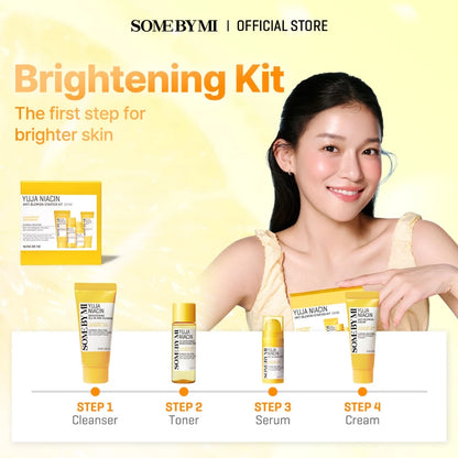 SBM Yuja Niacin 30 Days Brightening Starter Kit (Cleanser30ml/Toner30ml/Serum10ml/ Cream20g)